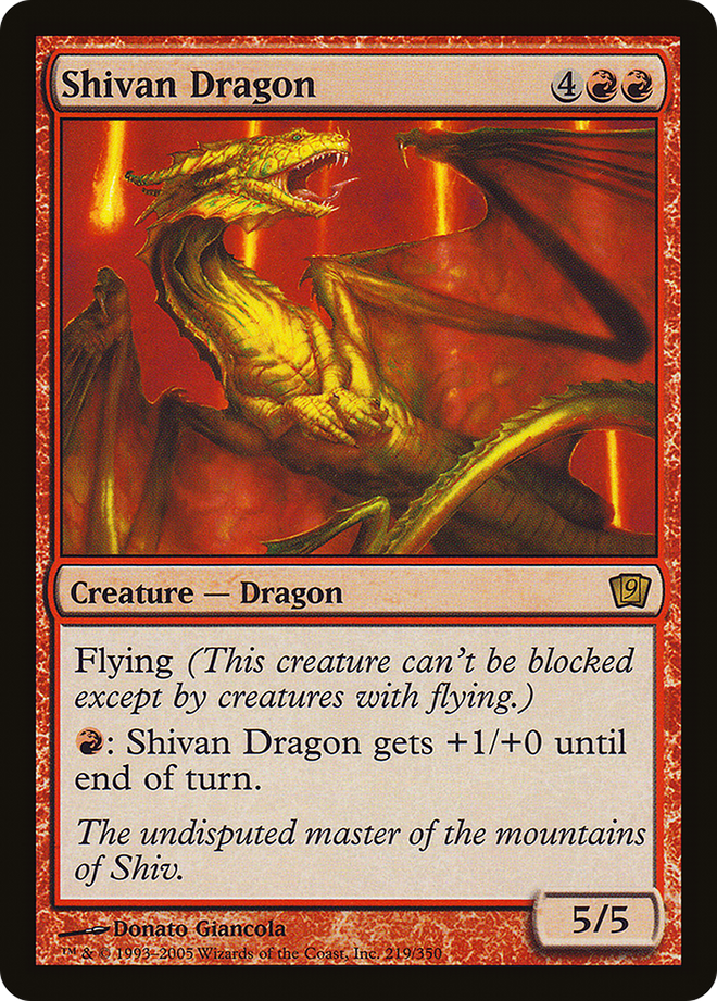 Shivan Dragon [Ninth Edition]