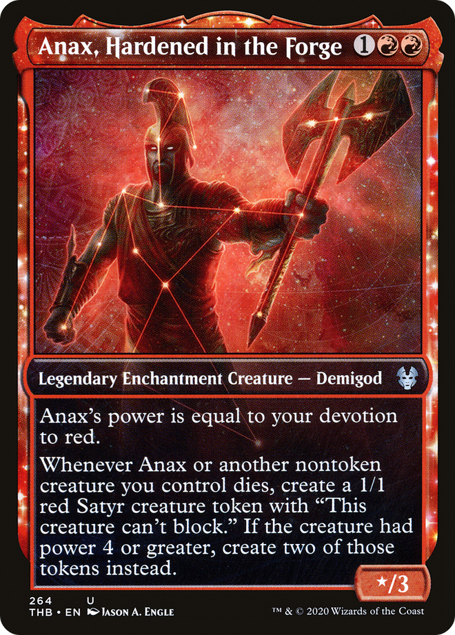 Anax, Hardened in the Forge (Showcase) (THB-264) - Theros Beyond Death: (enchantment, Showcase)