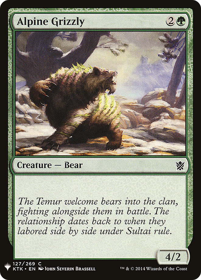 Alpine Grizzly (LIST-KTK-127) - The List