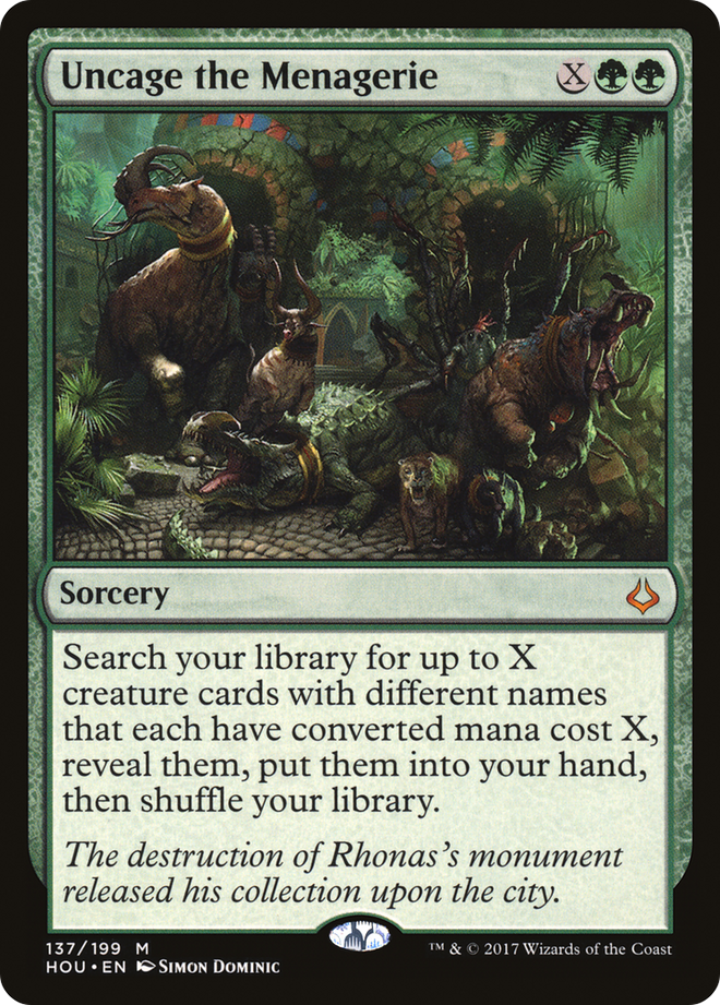 Uncage the Menagerie [Hour of Devastation]
