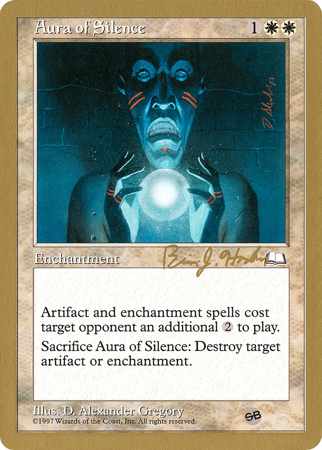 Aura of Silence (Brian Hacker) (SB) [World Championship Decks 1998]