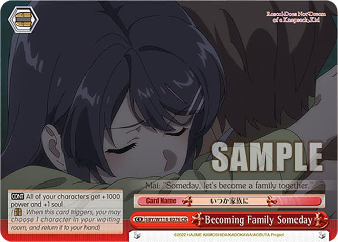Becoming Family Someday (SBY/W114 - E076 CR) [Rascal Does Not Dream Series] - Anime Alley