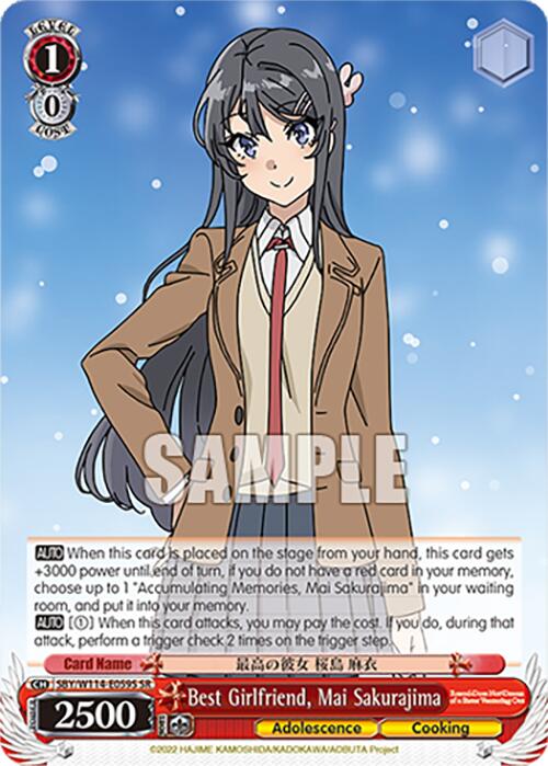 Best Girlfriend, Mai Sakurajima (SBY/W114 - E059S SR) [Rascal Does Not Dream Series] - Anime Alley