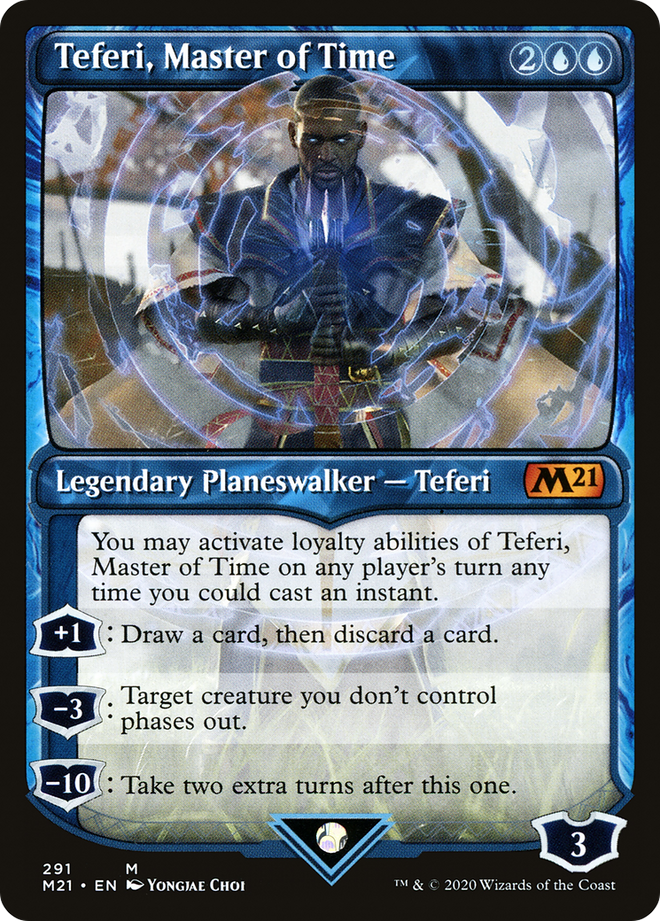 Teferi, Master of Time (Showcase) (291) [Core Set 2021]