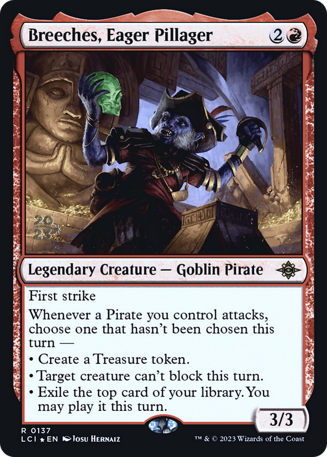Breeches, Eager Pillager [The Lost Caverns of Ixalan Prerelease Cards]