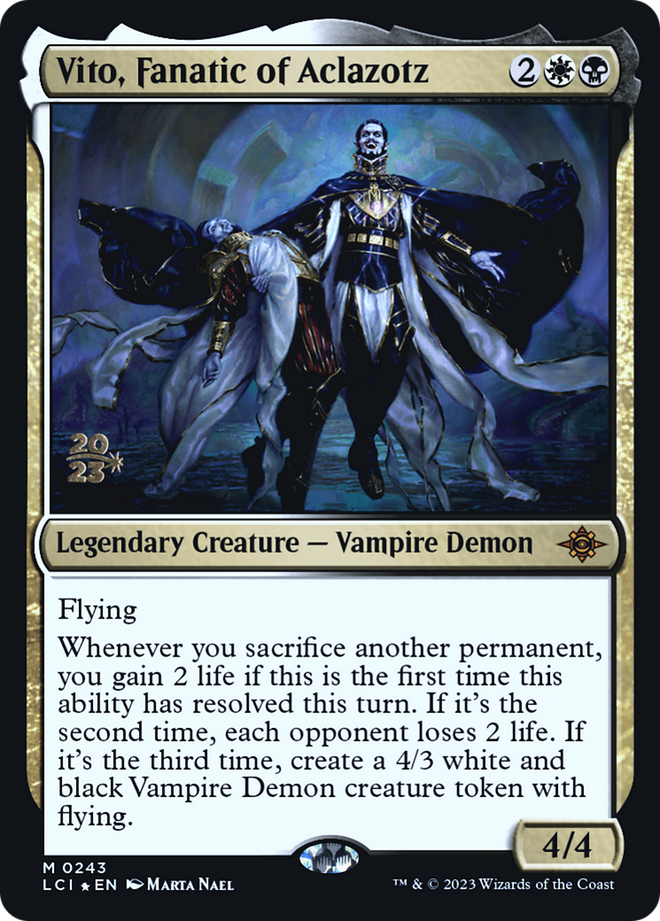 Vito, Fanatic of Aclazotz [The Lost Caverns of Ixalan Prerelease Cards]
