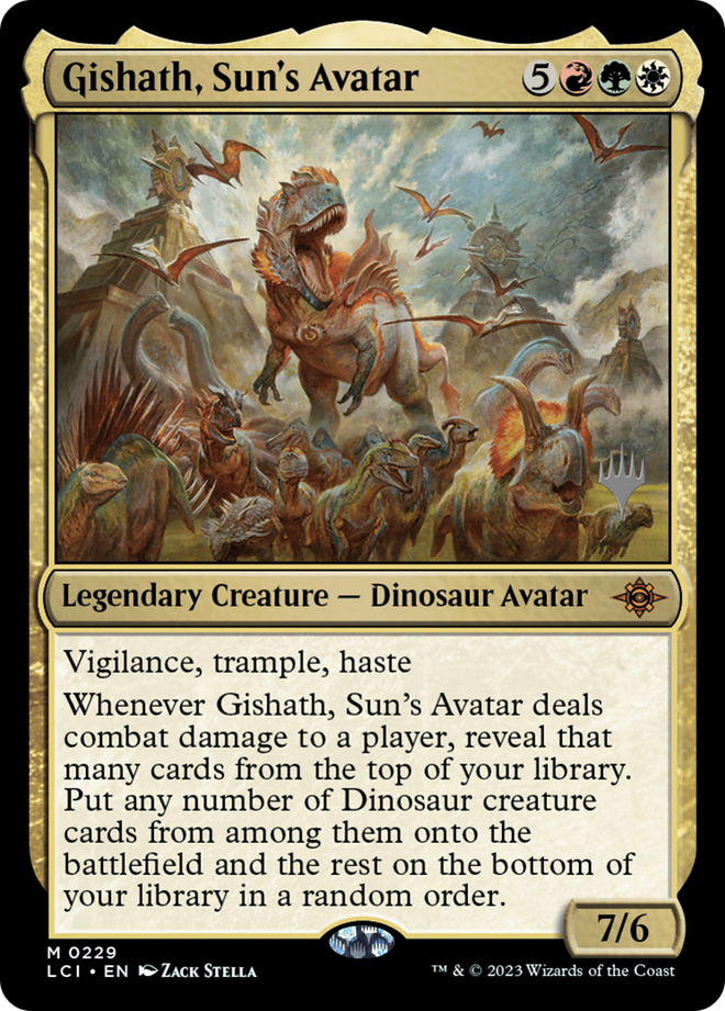 Gishath, Sun's Avatar (Promo Pack) [The Lost Caverns of Ixalan Promos]