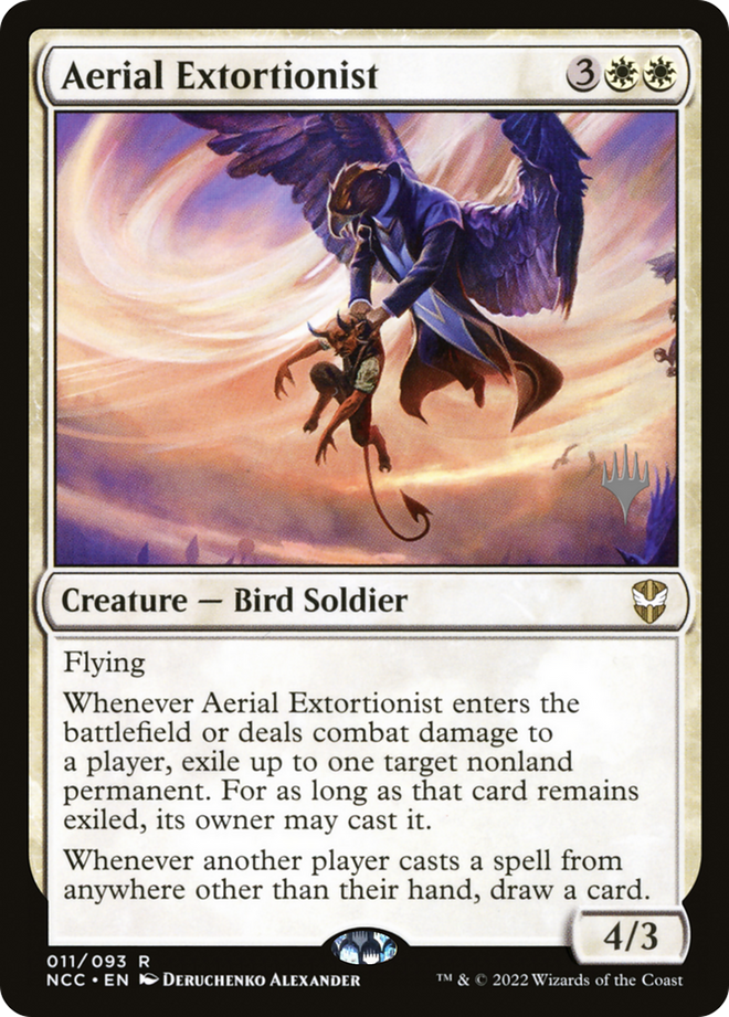 Aerial Extortionist (PPSNC-11P) - New Capenna Commander Promos Foil