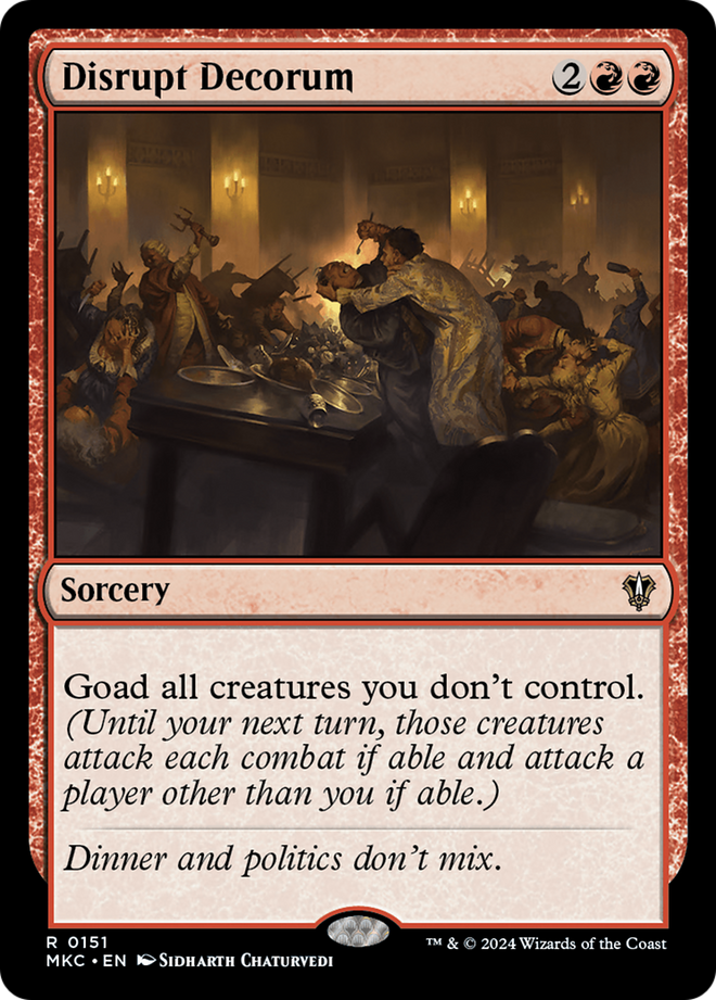 Disrupt Decorum [Murders at Karlov Manor Commander]