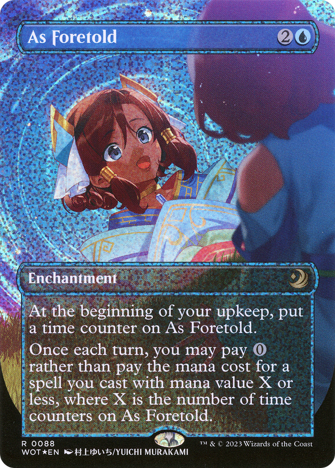 As Foretold (Anime Borderless) (Confetti Foil) [Wilds of Eldraine: Enchanting Tales]