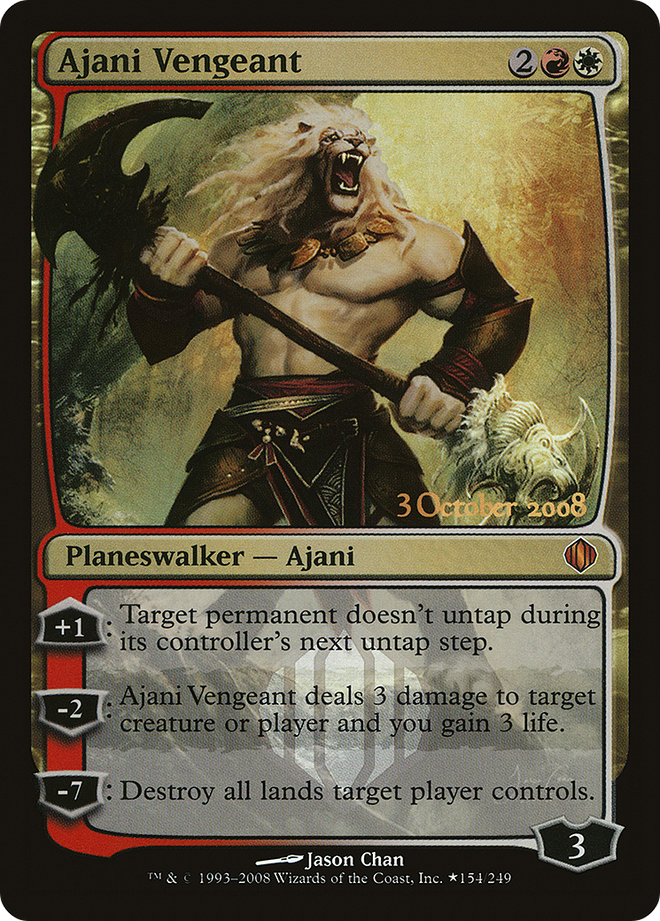 Ajani Vengeant (LARP-154★) - Shards of Alara Promos Foil