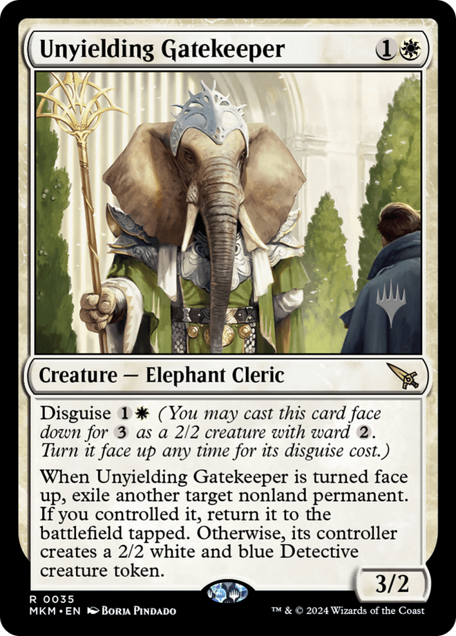 Unyielding Gatekeeper (Promo Pack) [Murders at Karlov Manor Promos]