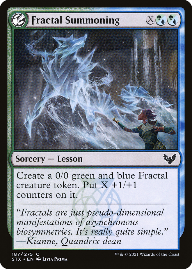 Fractal Summoning [Strixhaven: School of Mages]