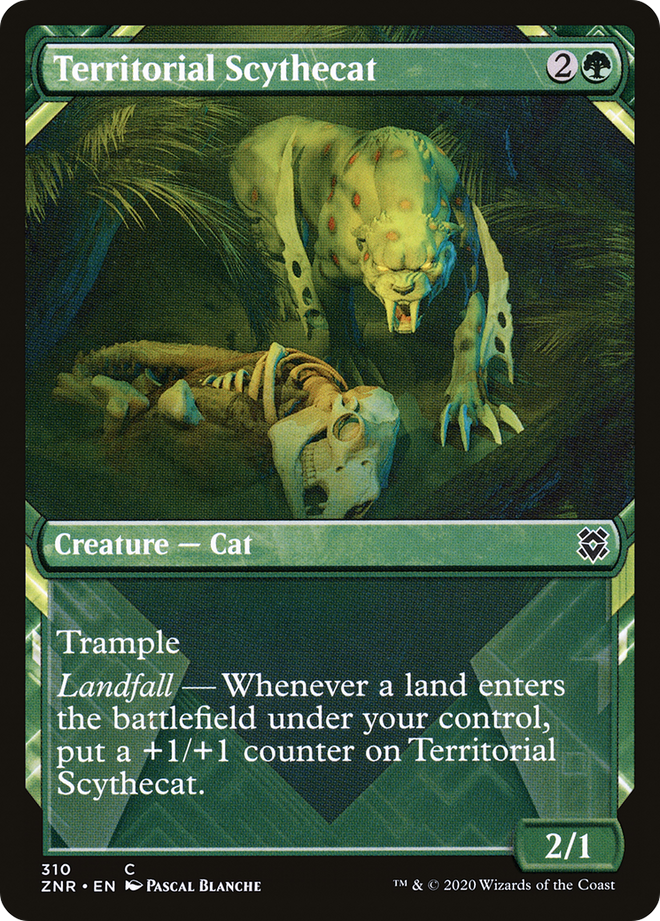 Territorial Scythecat (Showcase) [Zendikar Rising]