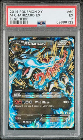 Pokemon XY Flashfire 69 M Charizard EX EX 5 Card