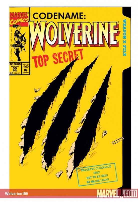 Wolverine #50 Clawcut Cover - NM