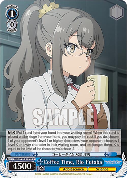 Coffee Time, Rio Futaba (SBY/W114 - E096 C) [Rascal Does Not Dream Series] - Anime Alley