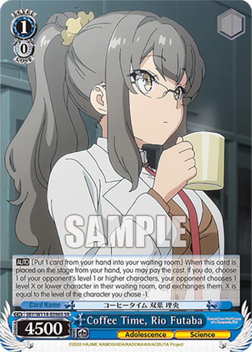 Coffee Time, Rio Futaba (SBY/W114 - E096S SR) [Rascal Does Not Dream Series] - Anime Alley