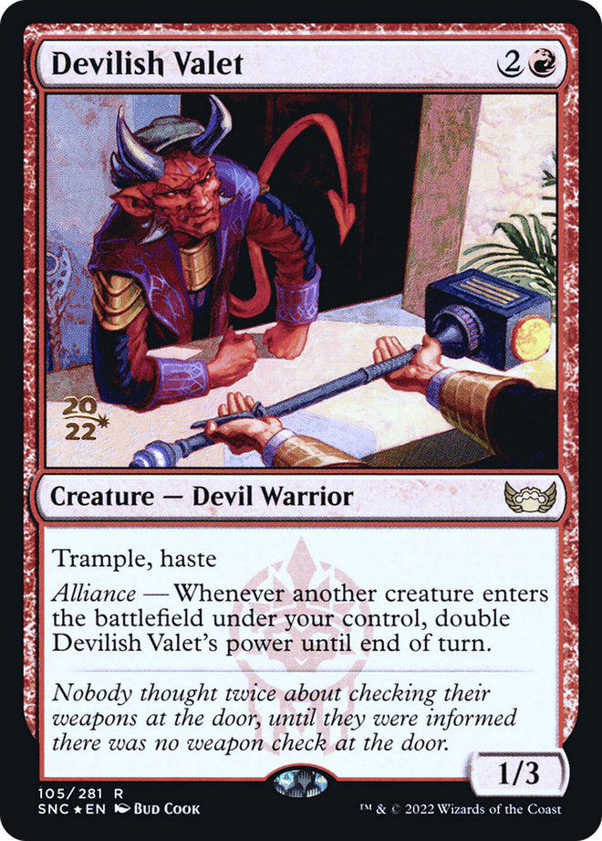 Devilish Valet [Streets of New Capenna Prerelease Promos]