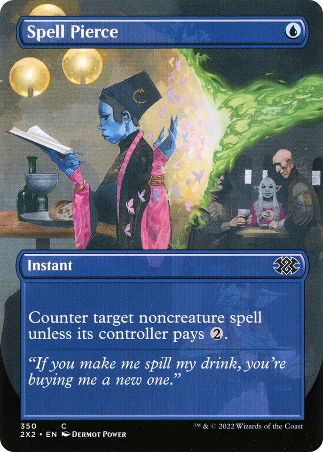 Spell Pierce (Borderless Alternate Art) [Double Masters 2022]
