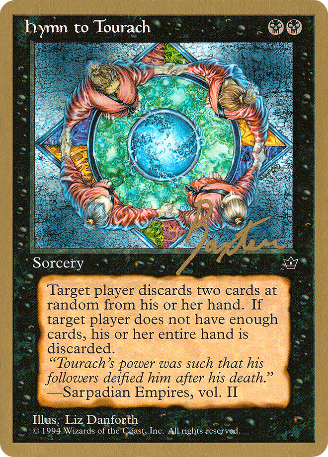 Hymn to Tourach (Circle) (George Baxter) [Pro Tour Collector Set]