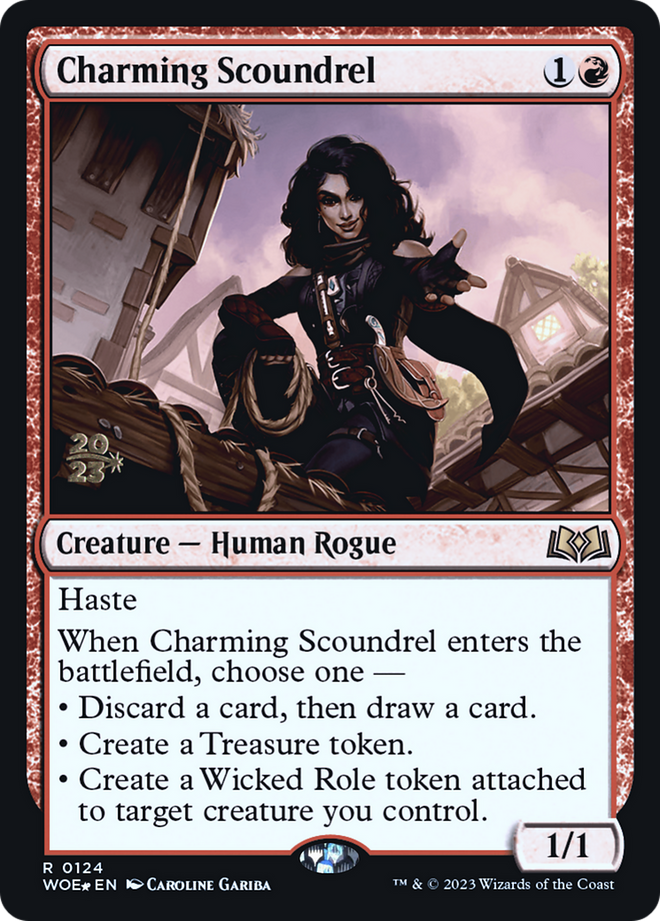 Charming Scoundrel [Wilds of Eldraine Prerelease Promos]