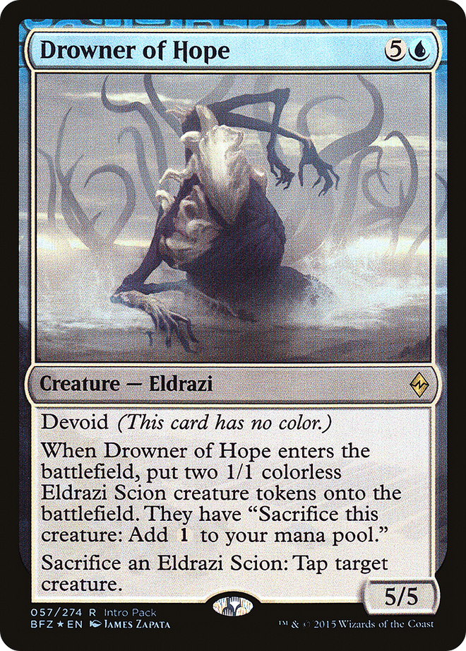 Drowner of Hope (Intro Pack) [Battle for Zendikar Promos]