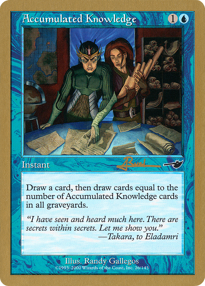 Accumulated Knowledge - 2001 Antoine Ruel (NMS) (WCD-AR26) - World Championship Decks 2001