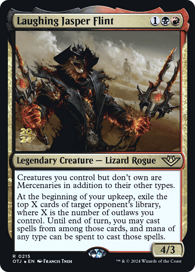 Laughing Jasper Flint [Outlaws of Thunder Junction Prerelease Promos]