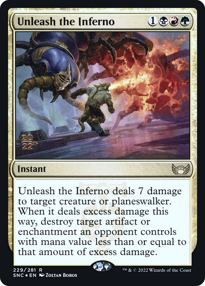 Unleash the Inferno [Streets of New Capenna Prerelease Promos]
