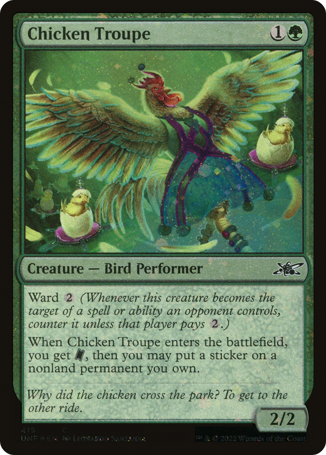 Chicken Troupe (Galaxy Foil) [Unfinity]