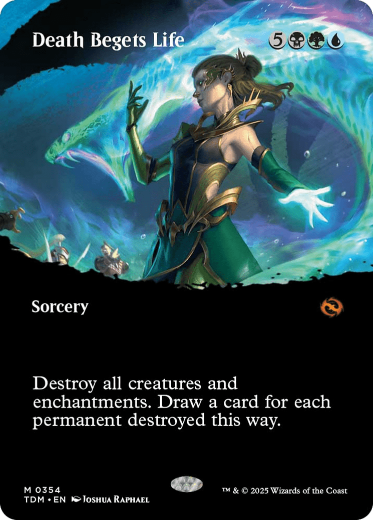 Death Begets Life (Borderless) [Tarkir: Dragonstorm] - Anime Alley