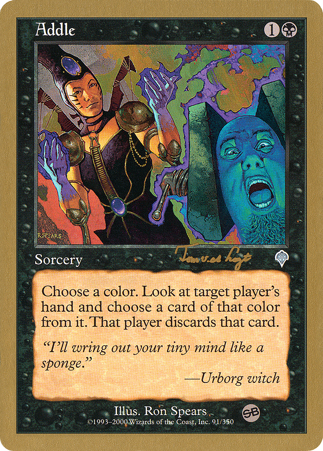 Addle - 2001 Tom van de Logt (INV) (SB) (WCD-TVDL91SB) - World Championship Decks 2001