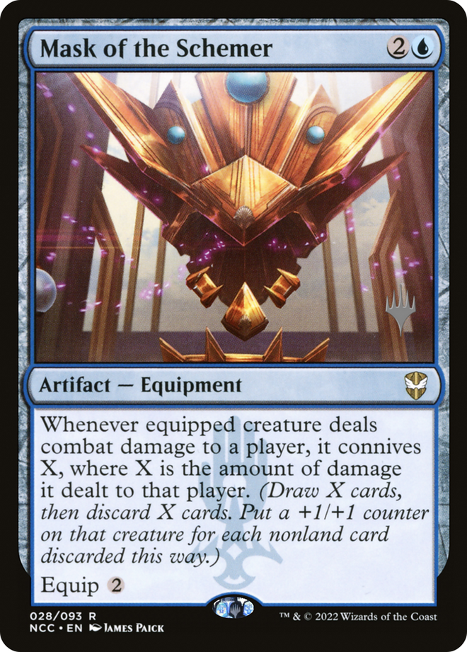 Mask of the Schemer (Promo Pack) [Streets of New Capenna Commander Promos]