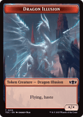 Dragon Illusion // Monk Double - Sided Token [Tarkir: Dragonstorm Commander Tokens] - Anime Alley
