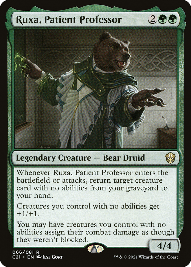 Ruxa, Patient Professor [Commander 2021]