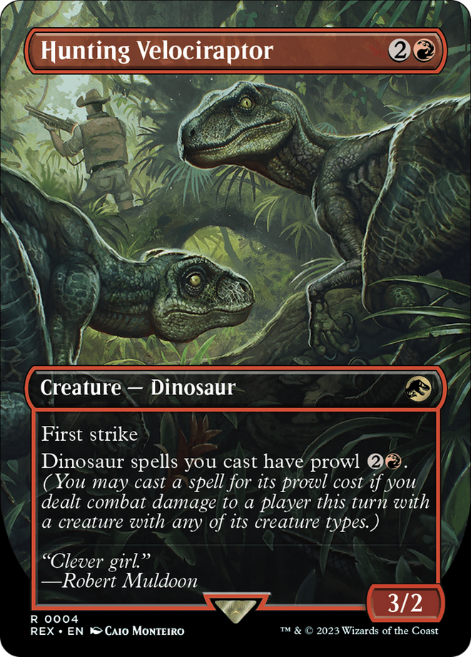 Hunting Velociraptor (Borderless) [Jurassic World Collection]