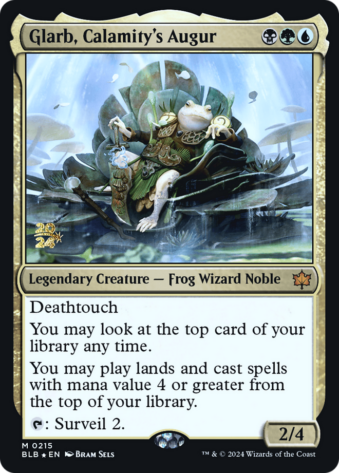 Glarb, Calamity's Augur [Bloomburrow Prerelease Promos]
