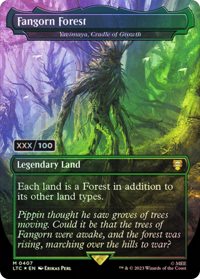 Fangorn Forest - Yavimaya, Cradle of Growth (Serialized) [The Lord of the Rings: Tales of Middle-Earth Commander]