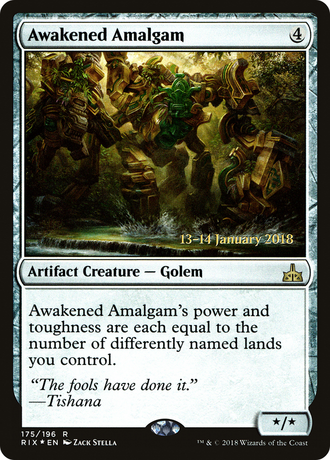 Awakened Amalgam [Rivals of Ixalan Prerelease Promos]