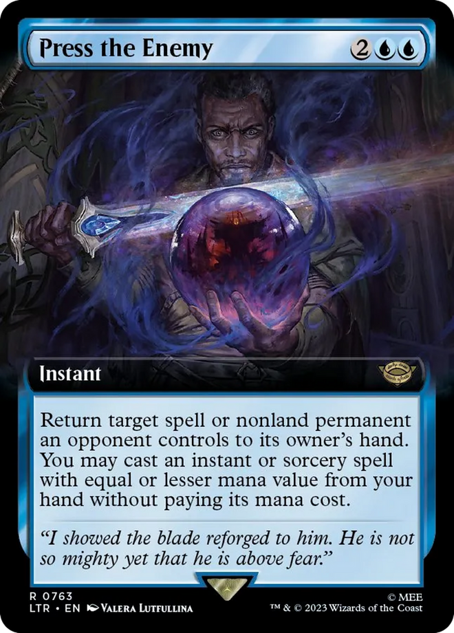 Press the Enemy (Extended Art) (Surge Foil) [The Lord of the Rings: Tales of Middle-Earth]