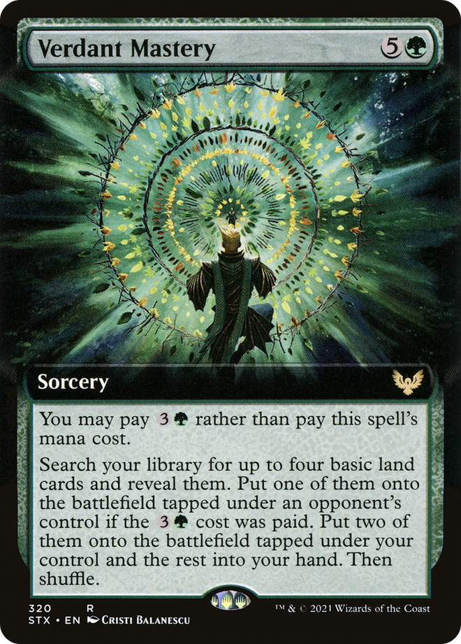Verdant Mastery (Extended Art) [Strixhaven: School of Mages]