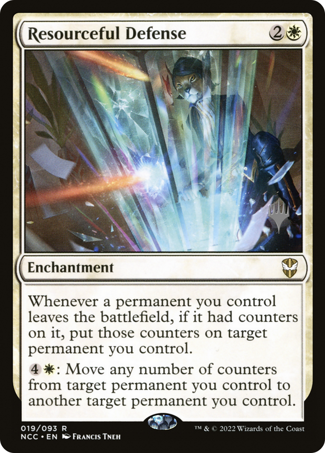 Resourceful Defense (Promo Pack) [Streets of New Capenna Commander Promos]