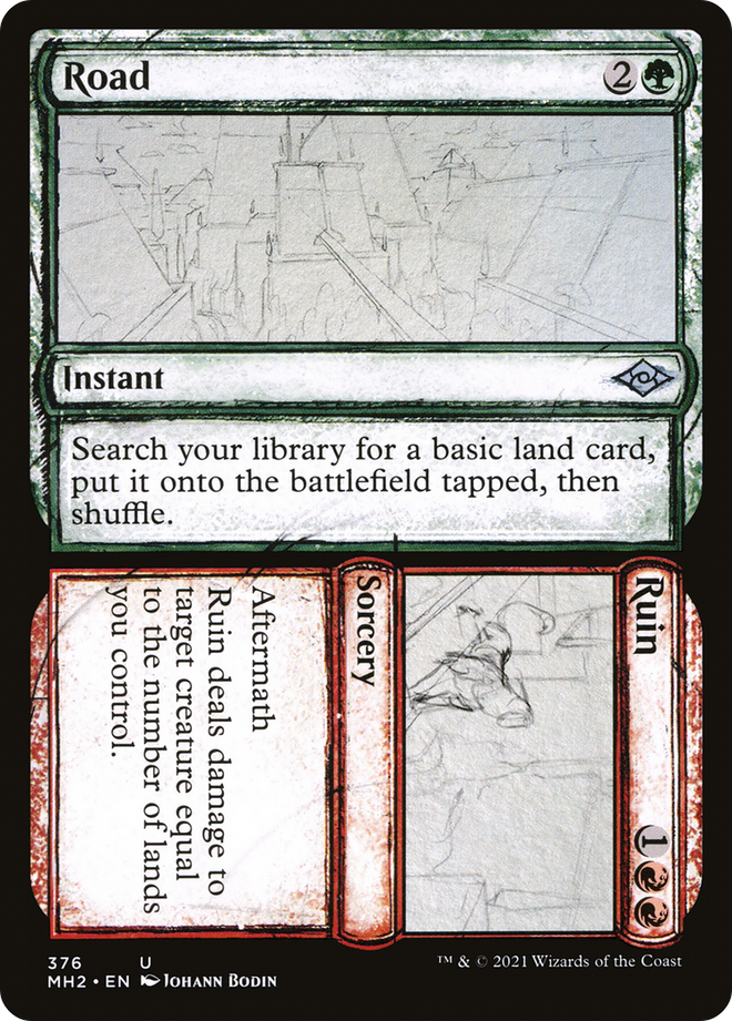 Road // Ruin (Sketch) [Modern Horizons 2]