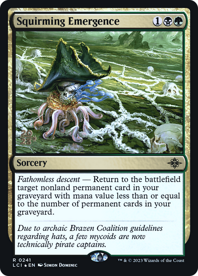 Squirming Emergence [The Lost Caverns of Ixalan Prerelease Cards]