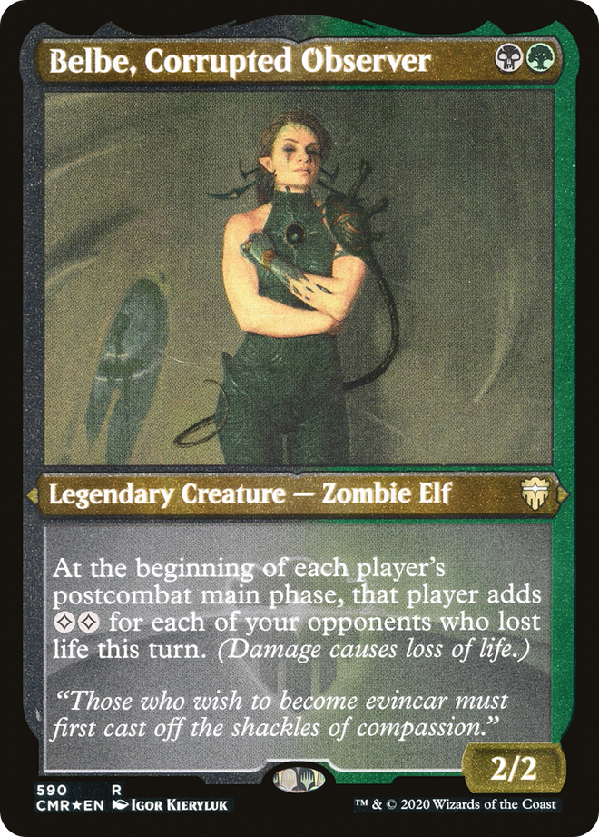 Belbe, Corrupted Observer (Etched) [Commander Legends]