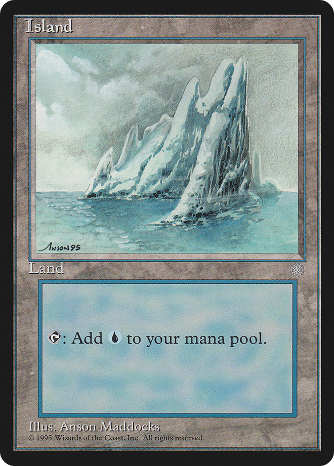 Island (No Birds / Signature on Left) [Ice Age]