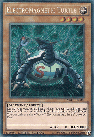 Electromagnetic Turtle [YGLD - ENA00] Secret Rare - Anime Alley