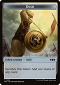 Elemental (0016) // Gold Double - Sided Token [Tarkir: Dragonstorm Commander Tokens] - Anime Alley