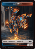 Elemental (0027) // Monk Double - Sided Token [Tarkir: Dragonstorm Commander Tokens] - Anime Alley